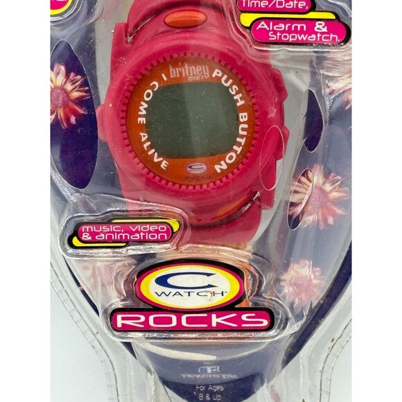 2000 Britney Spears C Watch Rocks Animated Fashion Watch NOS Sealed HTF main image 6
